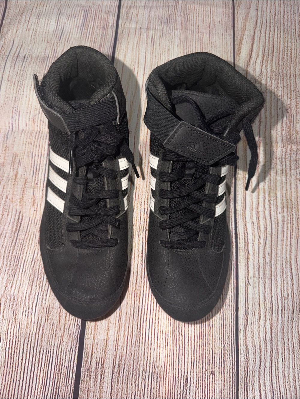 adidas Black and White Men’s High-Top Sneakers